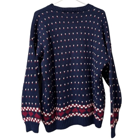 Signature By Northern Isles Cardigan Sweater Size‎ XL Hand Embroidered USA VTG - Picture 2 of 14